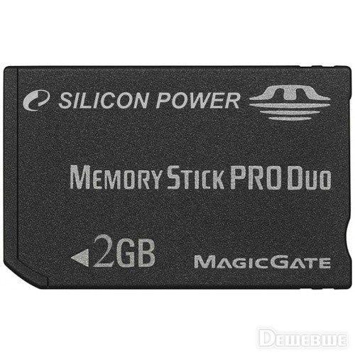 Фото Silicon Power Memory Stick Pro Duo 2Gb (SP002GBMPD000V30)