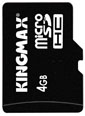 Kingmax MicroSDHC 4 GB+SD адаптер