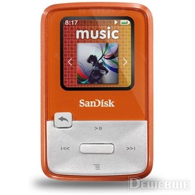 Фото SanDisk Sansa Clip Zip 4GB Orange (SDMX22-004G-E46O)