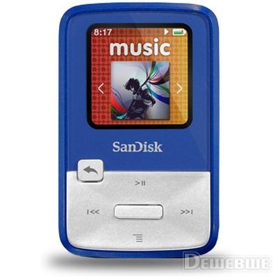 Фото SanDisk Sansa Clip Zip 4GB Blue (SDMX22-004G-E46B)