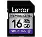  Lexar SDHC (Class 6) 16GB Premium (100x)