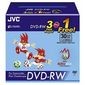  JVC DVD-RW 8cm 1,4 GB 30min Slim Box 3+1 KIT