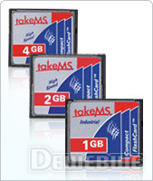  4GB TakeMS High Speed Compact Flash Card (40x) MS4096CFLAH010R