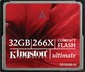  Kingston Compact Flash (266x) 32Gb (CF/32GB-U2)