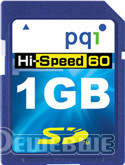  PQI Secure Digital Card 1 GB (X60)